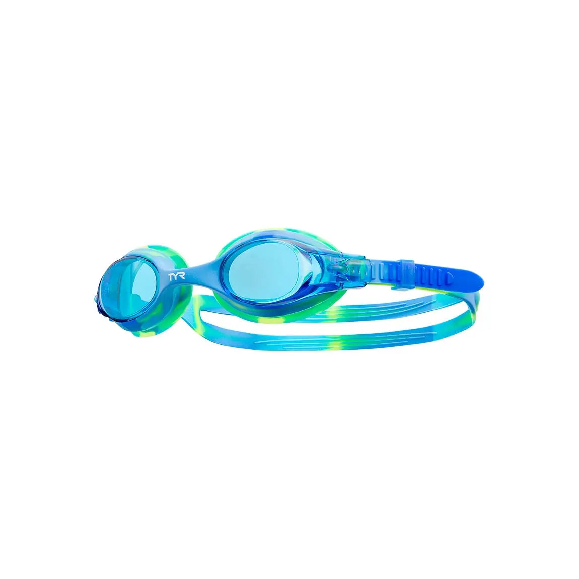 Touca De Natação TYR Junior - Tie Dye Vermelho/Branco/Azul